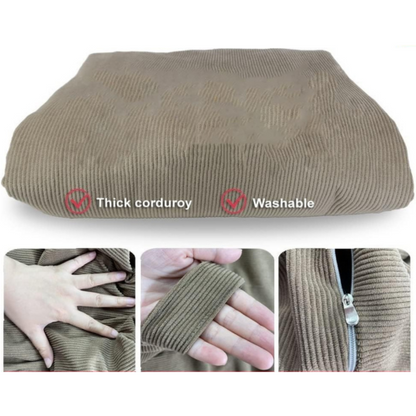 OTAUTAU – Pouf en velours côtelé pour enfant et adulte, sans remplissage, siège d’angle confortable pour salon, jeu ou film, modèle DD005