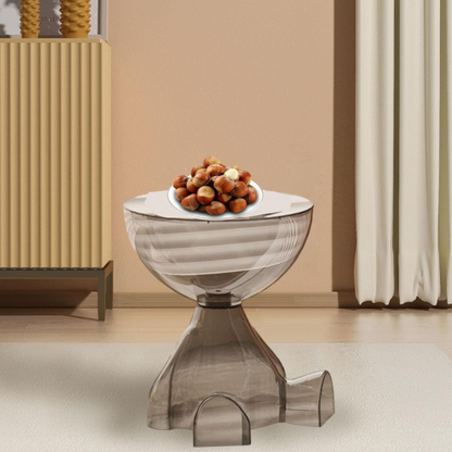 OLECalculator – Petite table simple à bord transparent, élégante et fonctionnelle pour coin de canapé, chambre ou tête de lit