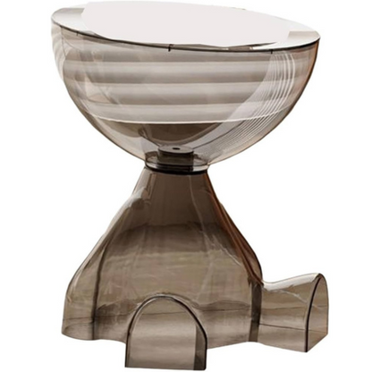 OLECalculator – Petite table simple à bord transparent, élégante et fonctionnelle pour coin de canapé, chambre ou tête de lit