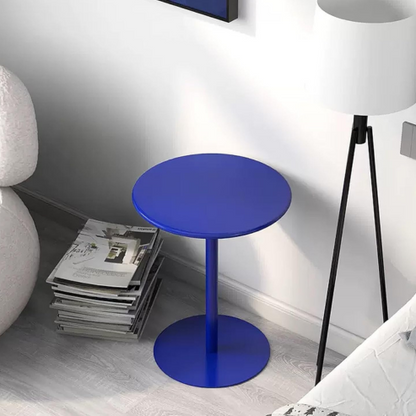 Table d’appoint de canapé de style crème – table ronde chic pour salon, chambre ou coin thé, design simple et luxe discret