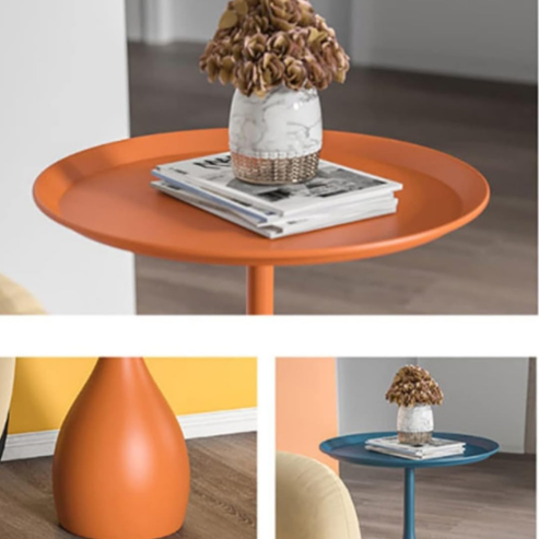 Table d’appoint de canapé ultra simple – petite table ronde nordique, légère et créative, idéale pour salon ou chevet