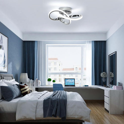 Plafonnier LED minimaliste nordique avec bande lumineuse – luminaire créatif pour couloir, salon, balcon ou chambre