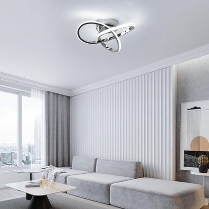 Plafonnier LED minimaliste nordique avec bande lumineuse – luminaire créatif pour couloir, salon, balcon ou chambre