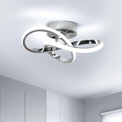 Plafonnier LED minimaliste nordique avec bande lumineuse – luminaire créatif pour couloir, salon, balcon ou chambre